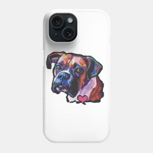 BOXER Dog Bright colorful pop dog art Phone Case