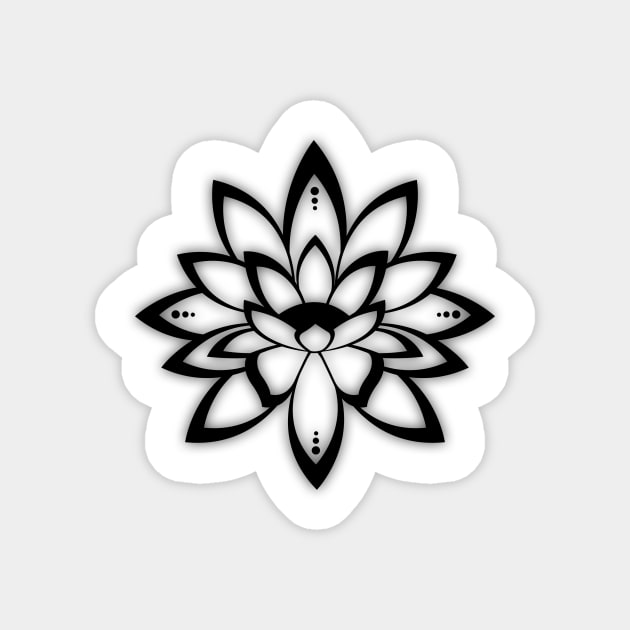 Lotus Flower Symbol Magnet by MellowGroove