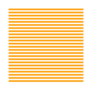 Orange Horizontal Stripes Pattern T-Shirt