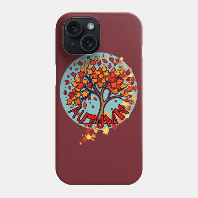 Fresh Autumn Fall morning colored leaves Falling Phone Case by Shean Fritts 