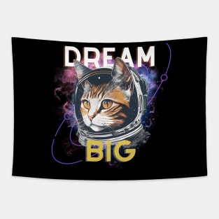 Astronout Cat Qoutes Tapestry