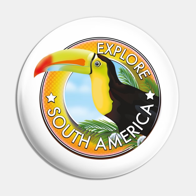 Explore South America vintage logo Pin by nickemporium1