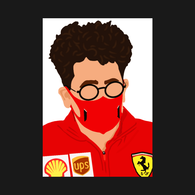 Mattia Binotto, Ferrari Teamboss, at the 2020 Italian Grand Prix at Imola by royaldutchness