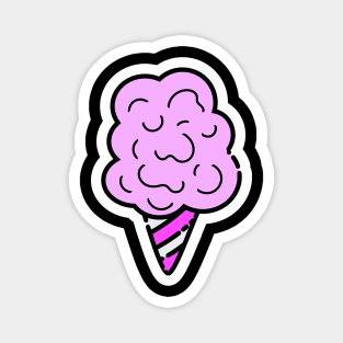 Cotton Candy // Line Art Sticker Magnet