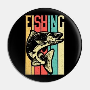 Retro Vintage Fishing - Fisherman Gift Pin