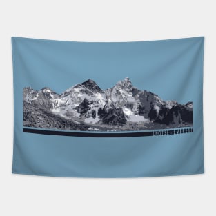 Everst mountain Illustration Tapestry