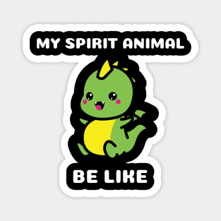 Little Cute Baby Dragon Spirit Animal Magnet