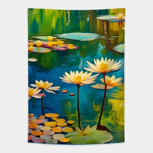 Water Lilies (tribute to Monet) Tapestry