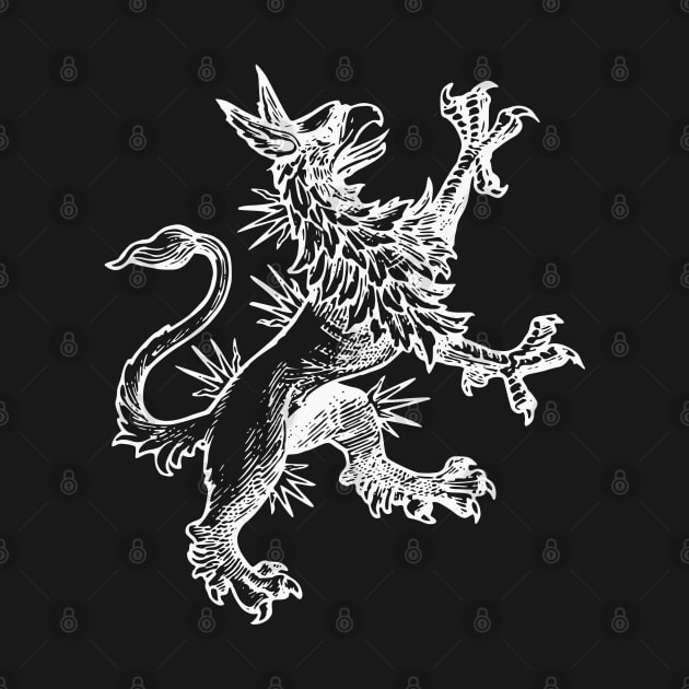 Heraldic Mythical Griffin by Vintage Boutique