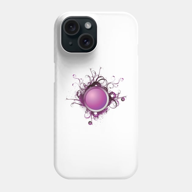 Purple Splash Phone Case by TeesandTops