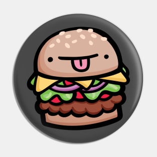 Hamburger Dude Pin