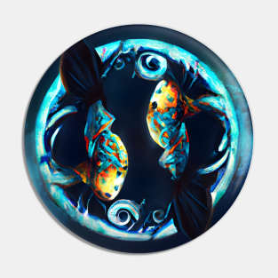 Tribal Pisces Pin