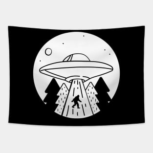 UFO Bigfoot Abduction Conspiracy Theory Tapestry