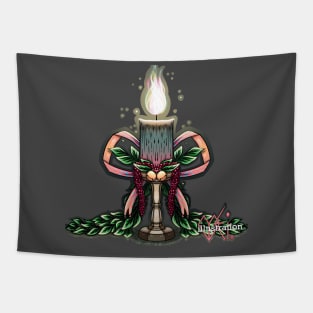 Christmas decorations candle Tapestry