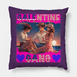 Galentine gang desert party Pillow