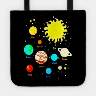 Solar System Dwarf Planets Astronomy Astronaut Tote