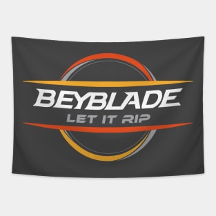 Beyblade Let It Rip Graphic Logo Tapestry