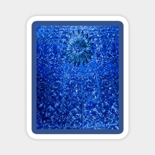 Blue Sparkle Glamour Bling Bling Magnet