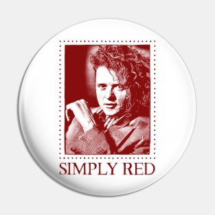 Simply Red - Retro Fan Art Pin