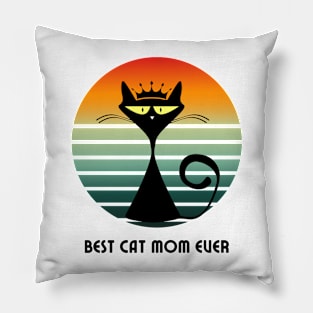 Best cat mom euer Pillow