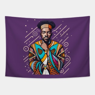 Afrocentric Black Man Tapestry