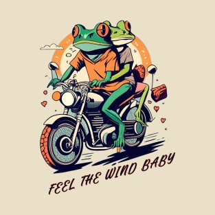 feel the wind free frogs T-Shirt