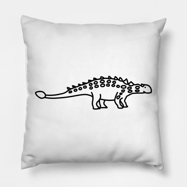 Ankylosaurus Pillow by Radradrad
