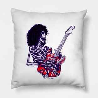 Dead E Virtuoso Rock Guitar Player Zombie Skeleton Pillow