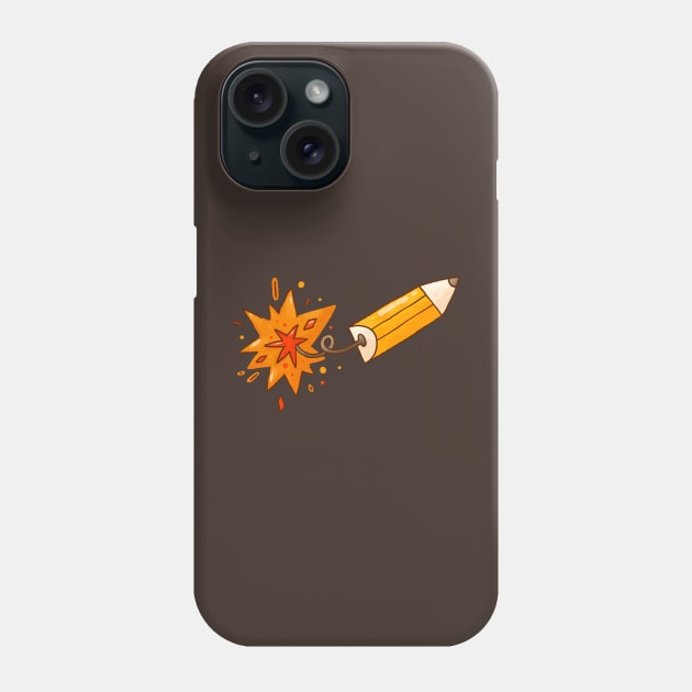 Pencil Boom Phone Case by Tania Tania