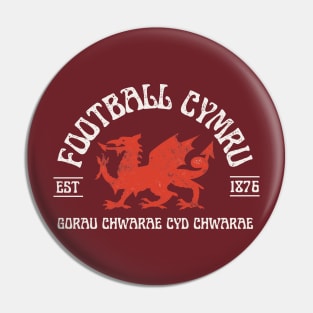 Football Cymru, Vintage Wales Red Wall Supporter Pin