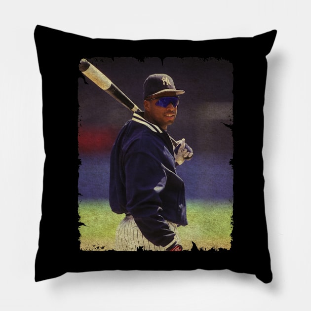 Bernie Williams in New York Yankees Pillow by PESTA PORA