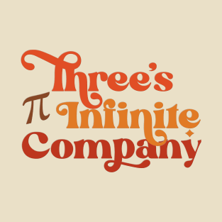 Three's Infinite Company Pi 70s Orange T-Shirt