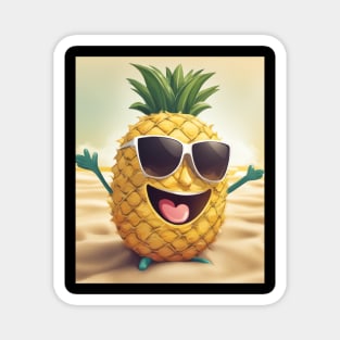 Pineapple loves summer Magnet