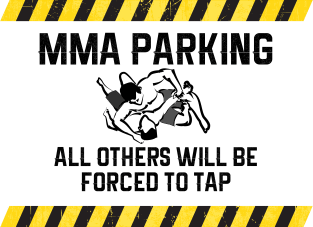 MMA Parking for MMA Fighter Magnet