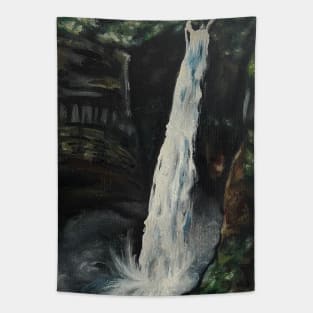 Waterfall in Oil Tapestry