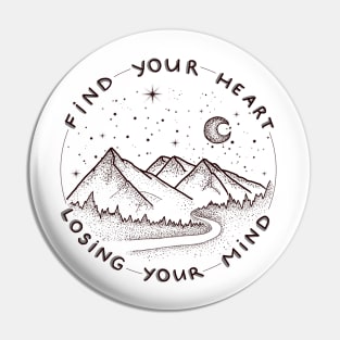 Find your heart Pin