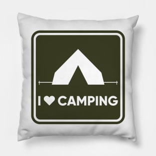 I Love Camping Pillow