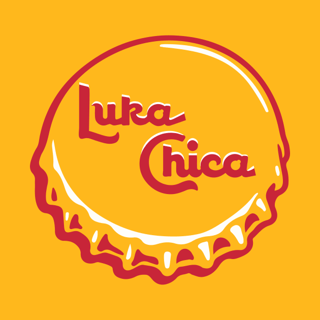 Topo Chico Bottlecap vs Luka Doncic vs Dallas Mavericks Red by Fresh Fly Threads