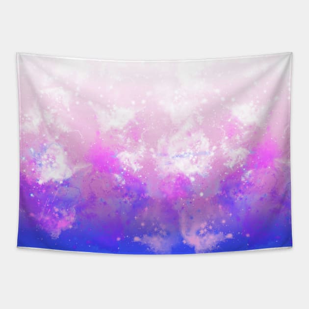 Pink Purple Gradient Space Texture Tapestry by saradaboru