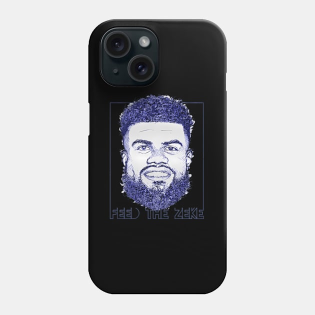 Ezekiel Elliott Dallas Beard Phone Case by binchudala