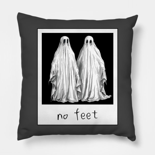 No Feet - Beetlejuice Pillow by Of Smoke & Soil