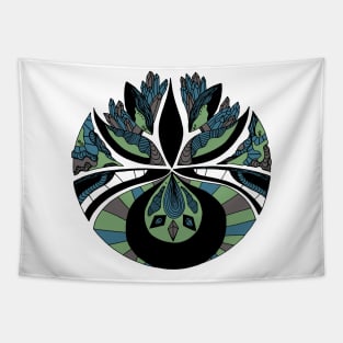 Mellow Cool Abstract Motif Tapestry