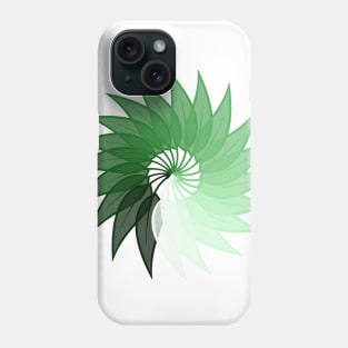 Green Spiral Swirl Phone Case