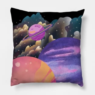 Outer Space! Deep reaches adventures! Apply now! - No Words Version Pillow