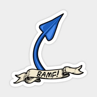 Nightcrawler Tail Tattoo BAMF version 2 Magnet