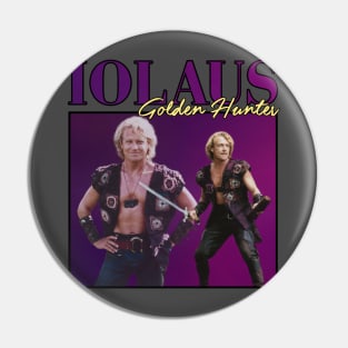 Iolaus Golden Hunter Retro Pin