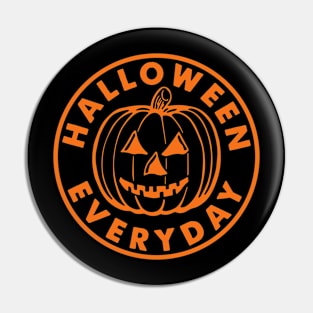 Halloween Everyday Orange Graphic Pin