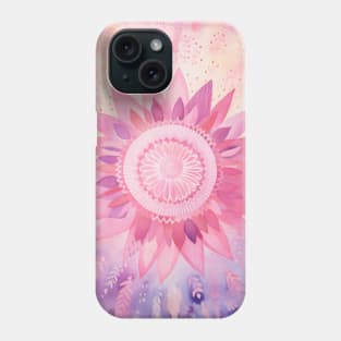 Sunset Mandala Boho Purple and Pink Phone Case