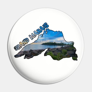 Grand Marias, Minnesota - Artist Point & Lake Superior Pin