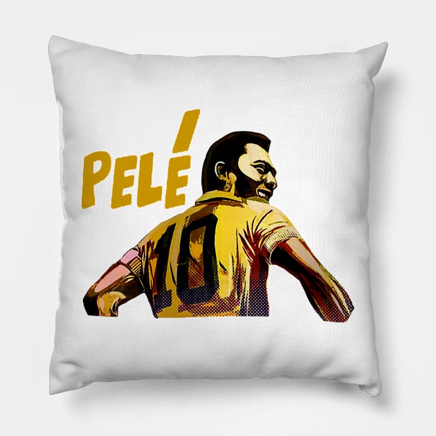 Pele Brazilian Soccer Legend Pillow by Vamp Pattern